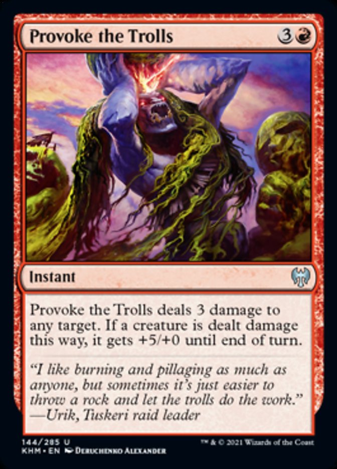 Provoke the Trolls [Kaldheim] Magic: The Gathering