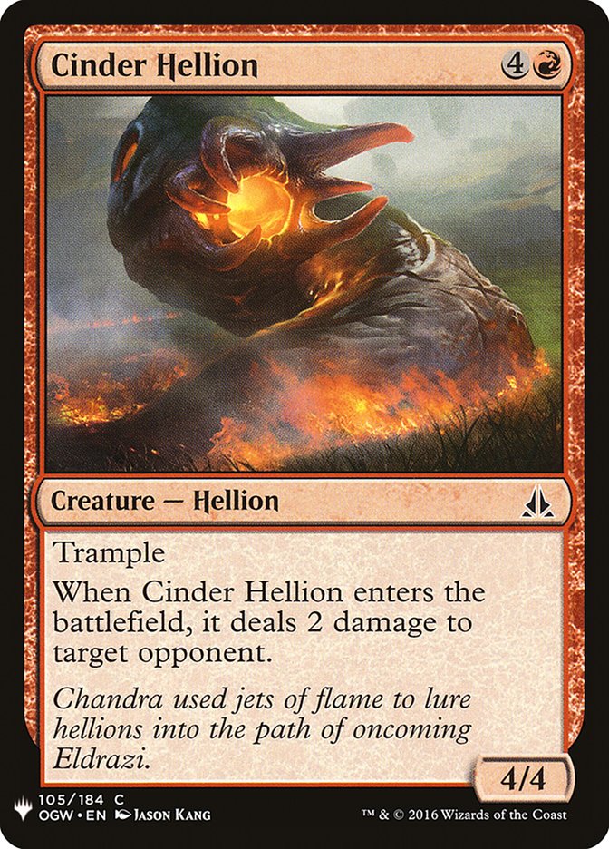 Cinder Hellion [Mystery Booster] Magic: The Gathering