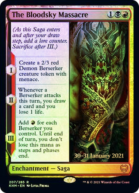 The Bloodsky Massacre [Kaldheim Prerelease Promos] Magic: The Gathering