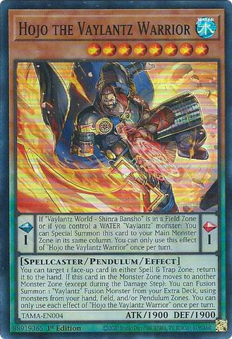 Hojo the Vaylantz Warrior [TAMA-EN004] Super Rare - Yugioh Cards For Your TCG Needs!