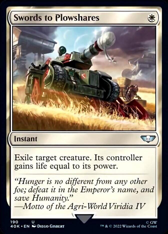 Swords to Plowshares [Warhammer 40,000] Magic: The Gathering