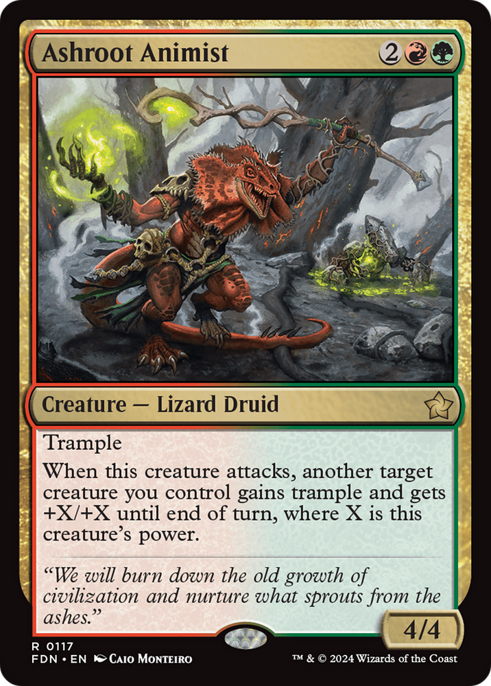 Ashroot Animist [Foundations] Magic: The Gathering