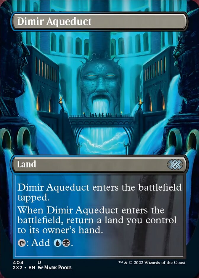 Dimir Aqueduct (Borderless Alternate Art) [Double Masters 2022] Magic: The Gathering