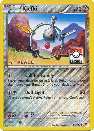 Klefki (66/119) (League Promo 4th Place) [XY: Phantom Forces] Pokémon