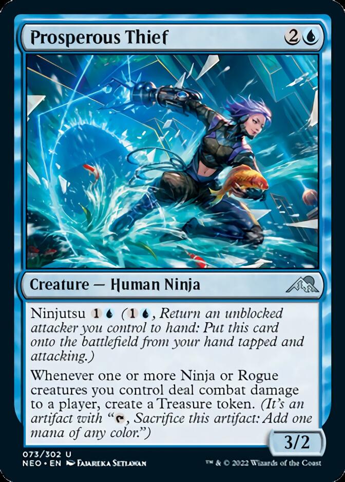 Prosperous Thief [Kamigawa: Neon Dynasty] Magic: The Gathering