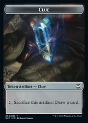 Clue // Elephant Double-Sided Token [Streets of New Capenna Commander Tokens] Magic: The Gathering