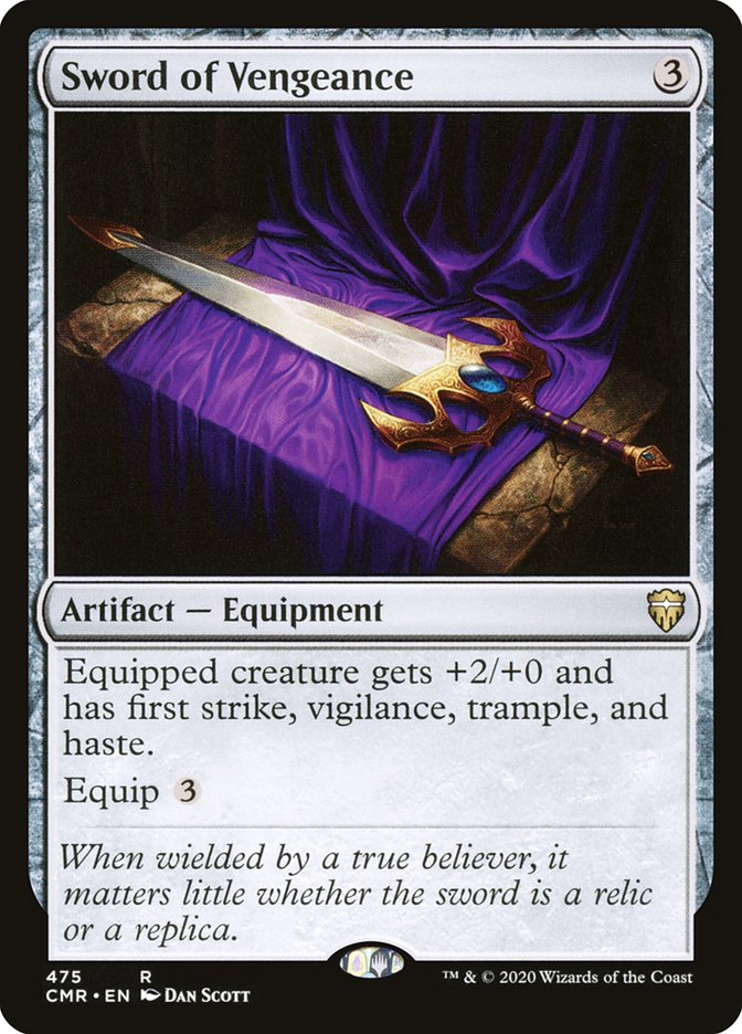 Sword of Vengeance [Commander Legends] Magic: The Gathering