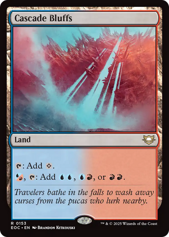 Cascade Bluffs [Edge of Eternities Commander] Magic: The Gathering