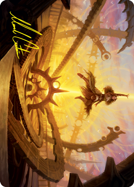 Katilda's Rising Dawn Art Card (Gold-Stamped Signature) [Innistrad: Crimson Vow Art Series] Magic: The Gathering