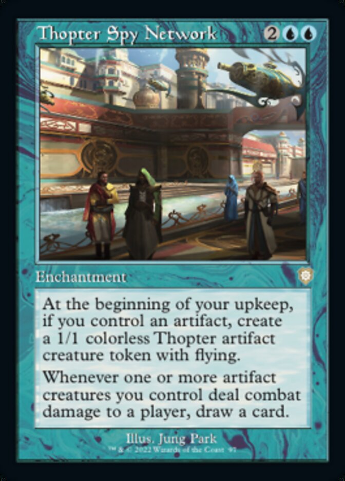 Thopter Spy Network (Retro) [The Brothers' War Commander] Magic: The Gathering