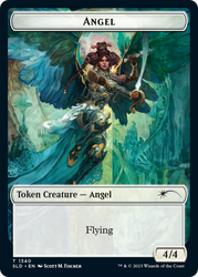 Angel (SLD) // Soldier (GRN) Double-Sided Token [Secret Lair: Angels Tokens] Magic: The Gathering