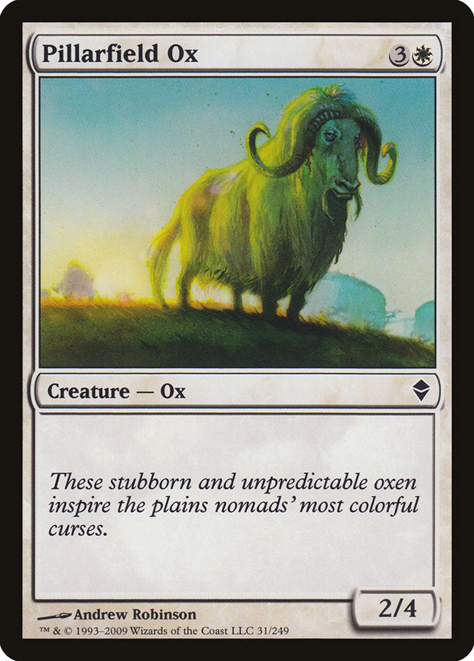 Pillarfield Ox [Zendikar] Magic: The Gathering