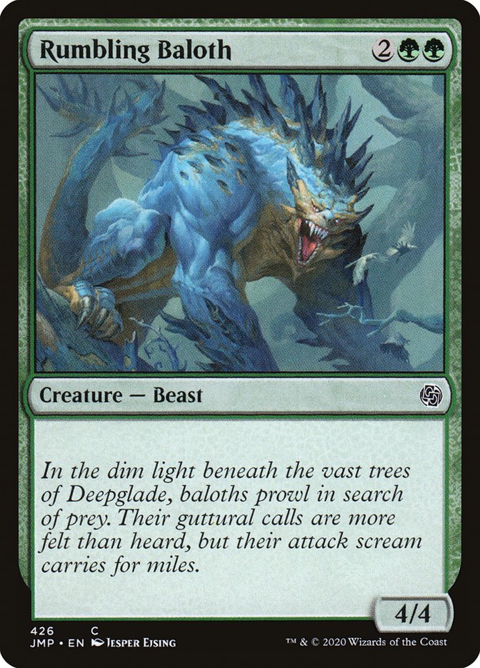 Rumbling Baloth [Jumpstart] Magic: The Gathering