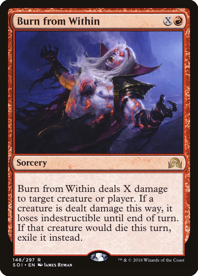 Burn from Within [Shadows over Innistrad] Magic: The Gathering