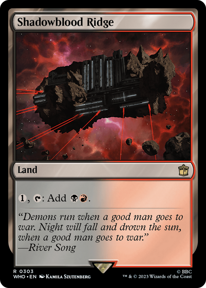 Shadowblood Ridge [Doctor Who] Magic: The Gathering