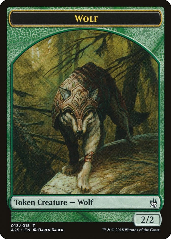 Wolf Token [Masters 25 Tokens] Magic: The Gathering