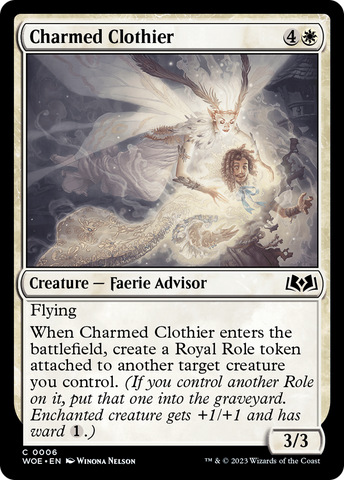 Charmed Clothier [Wilds of Eldraine] Magic: The Gathering