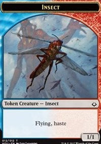 Insect // Warrior Double-Sided Token [Hour of Devastation Tokens] Magic: The Gathering
