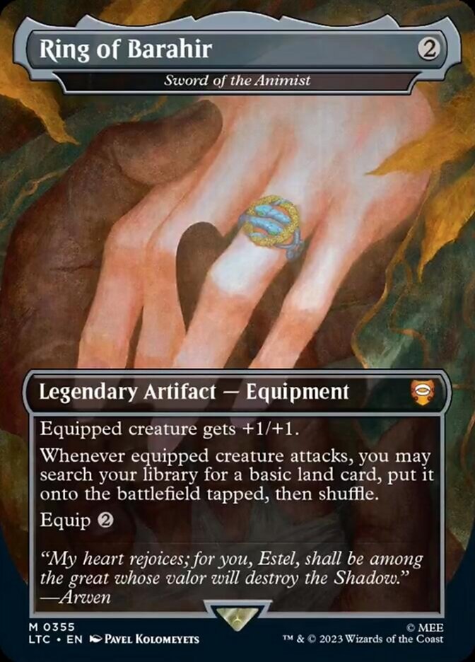 Ring of Barahir - Sword of the Animist [The Lord of the Rings: Tales of Middle-Earth Commander] Magic: The Gathering
