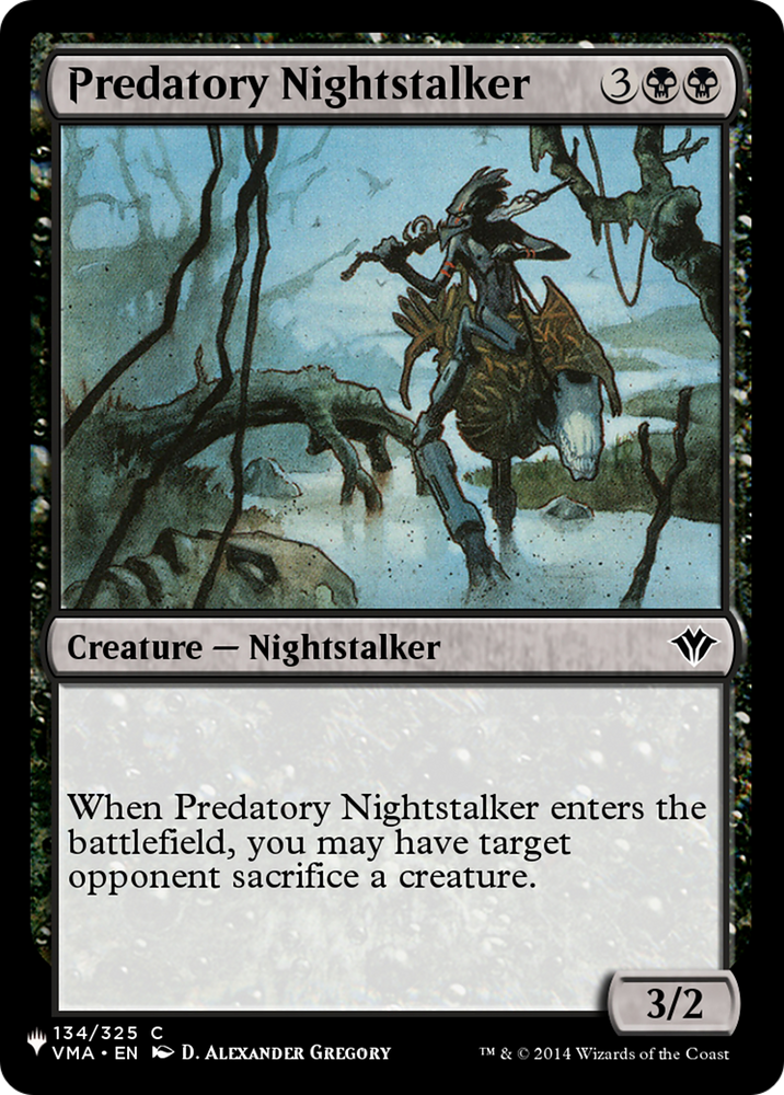 Predatory Nightstalker [The List] Magic: The Gathering