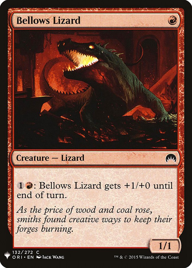 Bellows Lizard [Mystery Booster] Magic: The Gathering