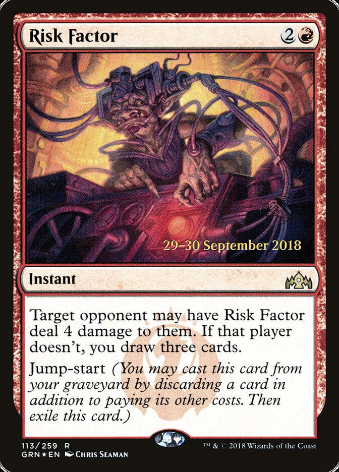 Risk Factor [Guilds of Ravnica Prerelease Promos] Magic: The Gathering