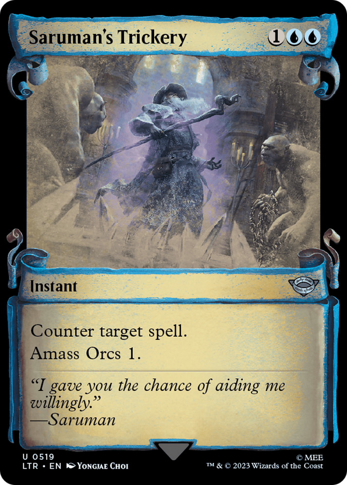 Saruman's Trickery [The Lord of the Rings: Tales of Middle-Earth Showcase Scrolls] Magic: The Gathering