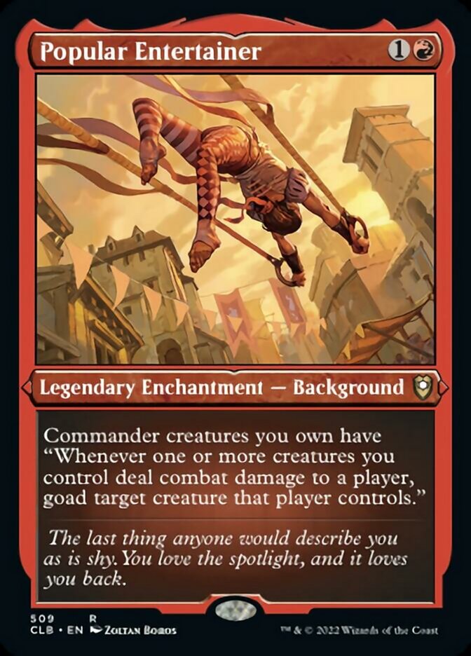 Popular Entertainer (Foil Etched) [Commander Legends: Battle for Baldur's Gate] Magic: The Gathering