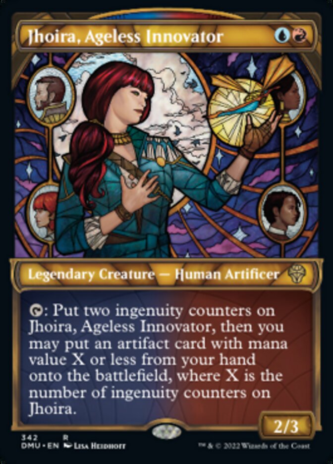 Jhoira, Ageless Innovator (Showcase Textured) [Dominaria United] Magic: The Gathering