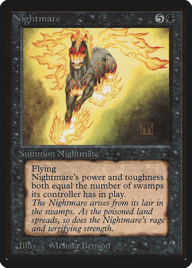 Nightmare [Beta Edition] Magic: The Gathering