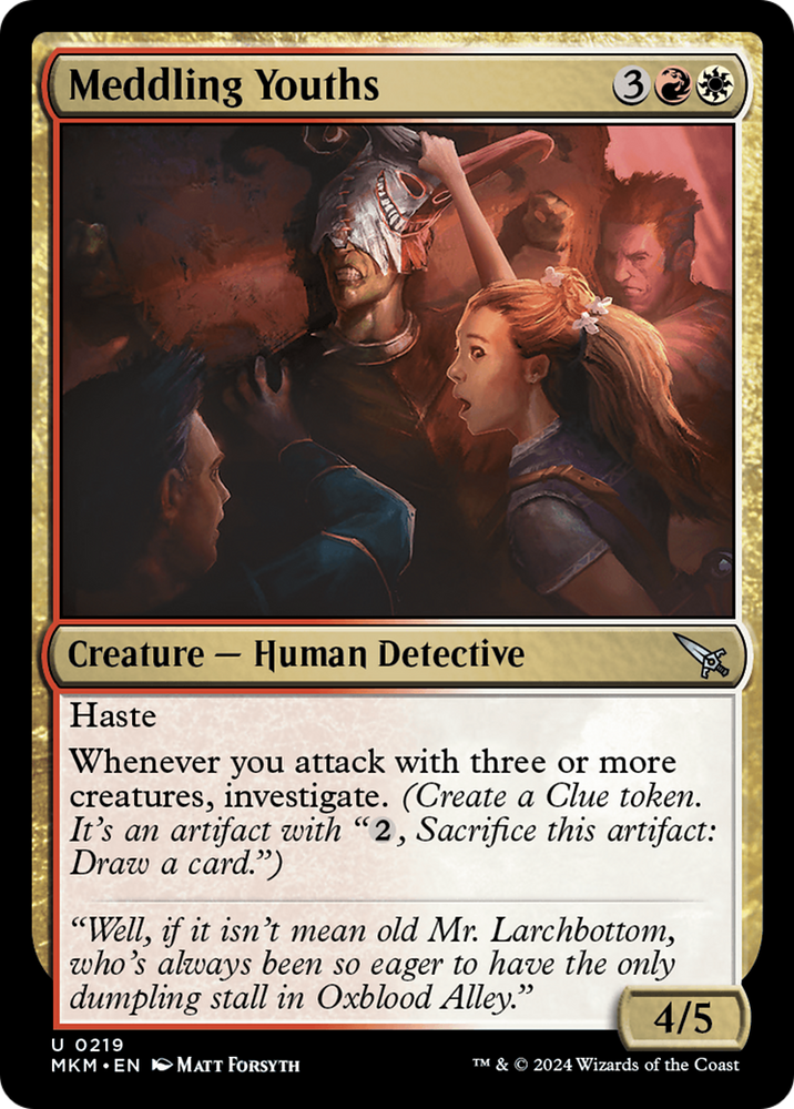 Meddling Youths [Murders at Karlov Manor] Magic: The Gathering