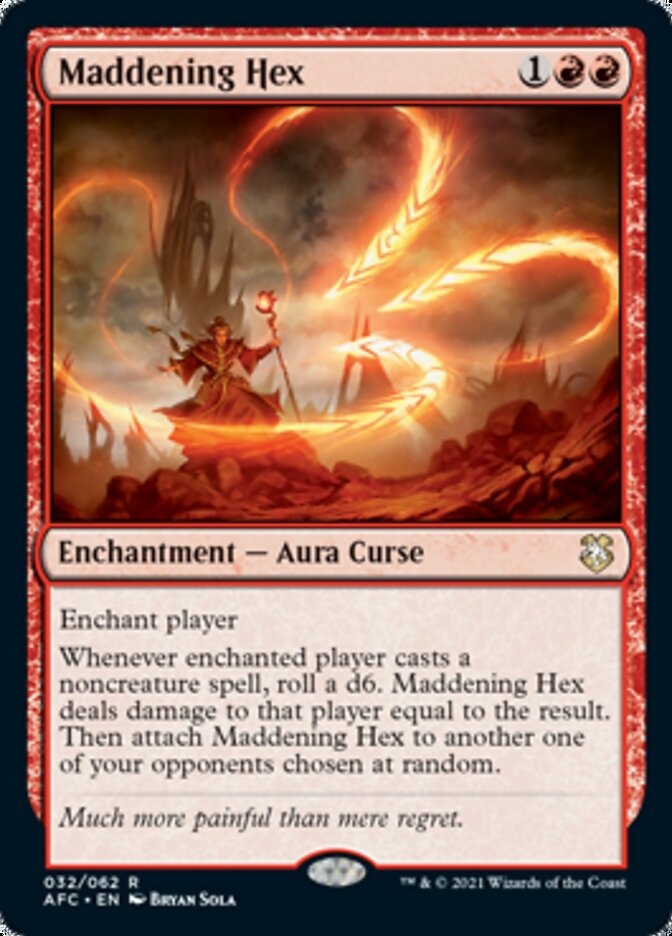 Maddening Hex [Dungeons & Dragons: Adventures in the Forgotten Realms Commander] Magic: The Gathering