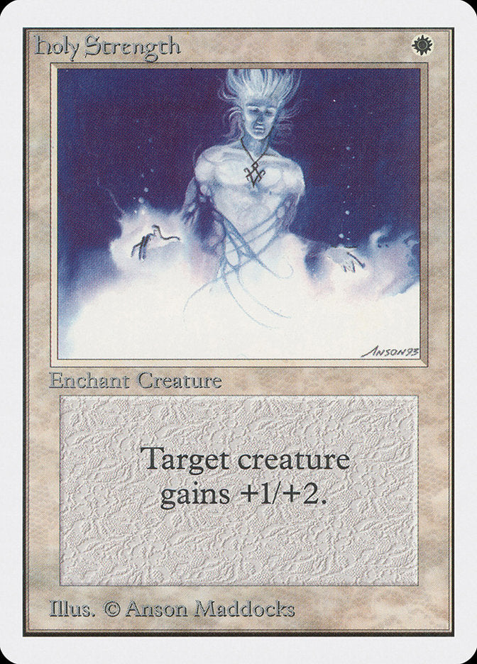 Holy Strength [Unlimited Edition] Magic: The Gathering