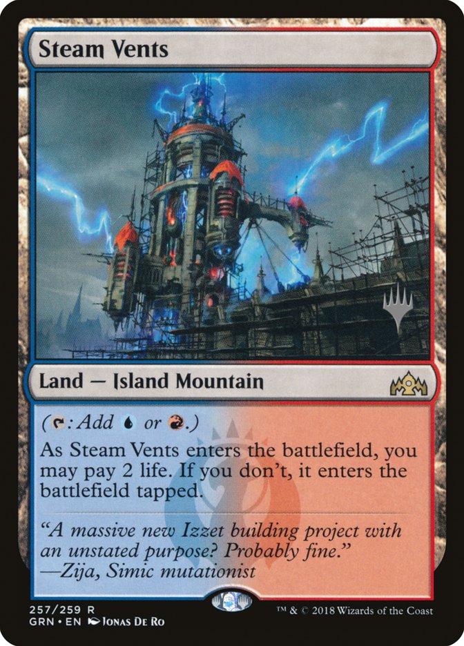 Steam Vents (Promo Pack) [Guilds of Ravnica Promos] Magic: The Gathering