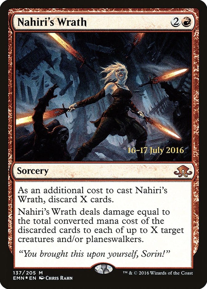Nahiri's Wrath (Prerelease) [Eldritch Moon Promos] Magic: The Gathering
