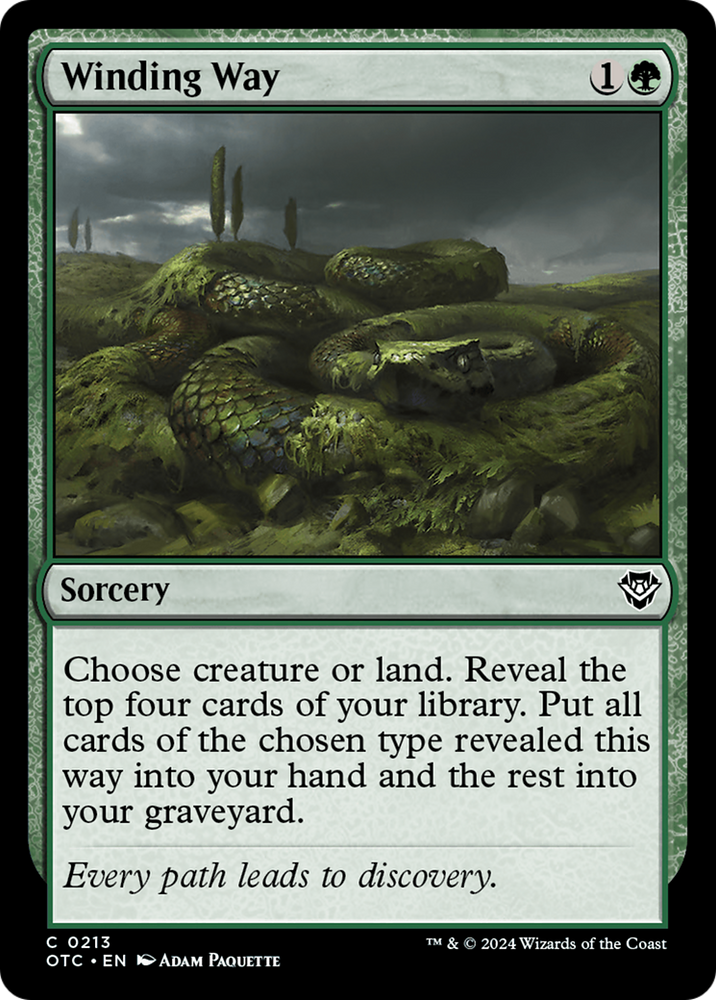 Winding Way [Outlaws of Thunder Junction Commander] Magic: The Gathering