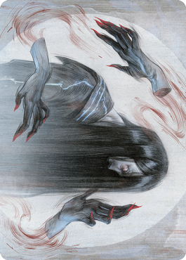 Clawing Torment Art Card [Kamigawa: Neon Dynasty Art Series] Magic: The Gathering