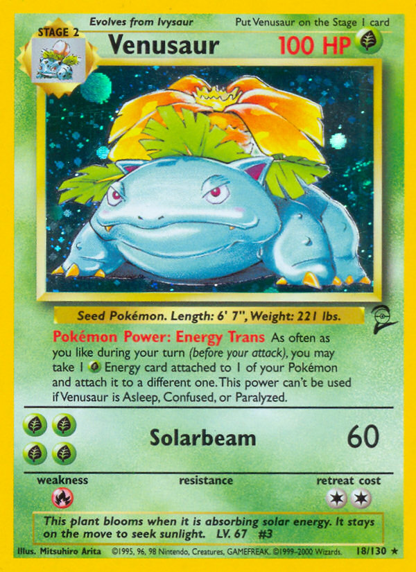 Venusaur (18/130) [Base Set 2] Pokémon