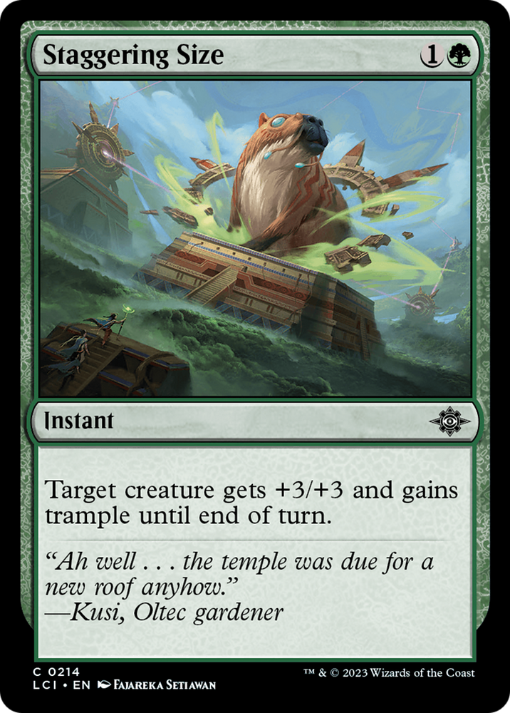 Staggering Size [The Lost Caverns of Ixalan] Magic: The Gathering