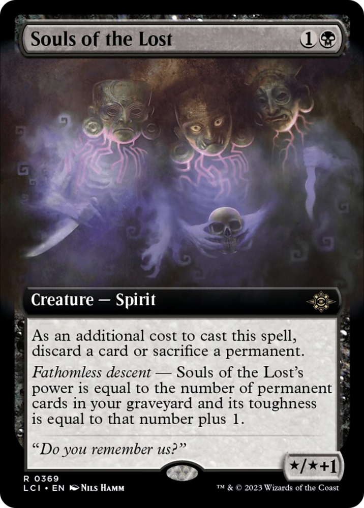 Souls of the Lost (Extended Art) [The Lost Caverns of Ixalan] Magic: The Gathering