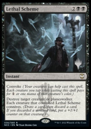 Lethal Scheme (Promo Pack) [Streets of New Capenna Commander Promos] Magic: The Gathering