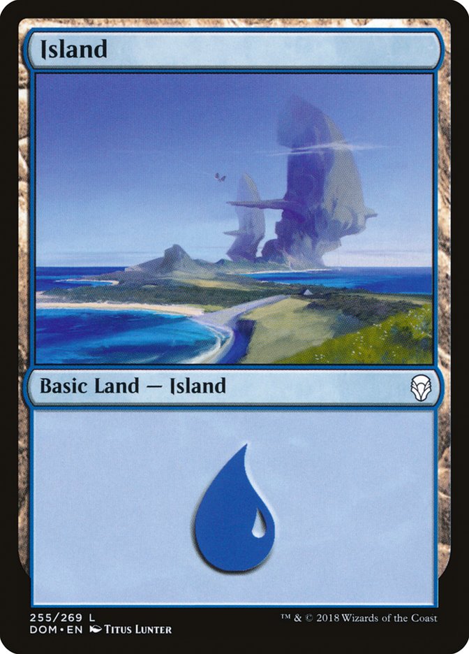 Island (255) [Dominaria] Magic: The Gathering