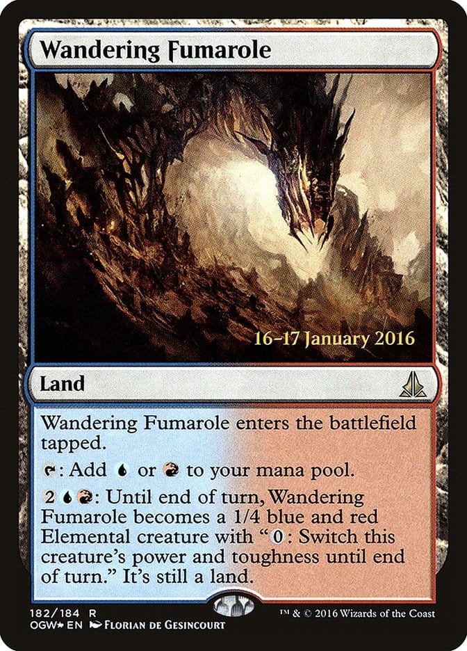 Wandering Fumarole [Oath of the Gatewatch Prerelease Promos] Magic: The Gathering