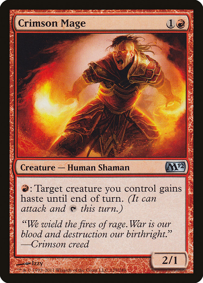 Crimson Mage [Magic 2012] Magic: The Gathering