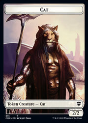 Cat // Soldier Double-Sided Token [Commander Legends Tokens] Magic: The Gathering