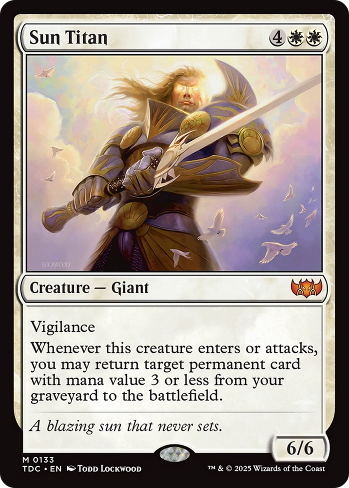 Sun Titan [Tarkir: Dragonstorm Commander] Magic: The Gathering