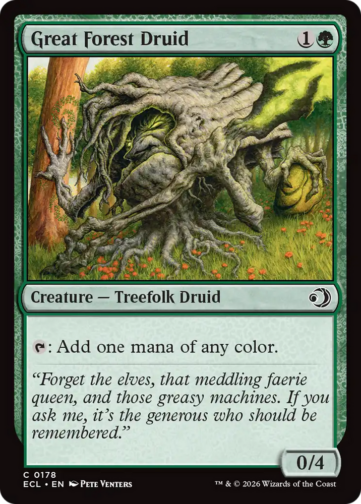 Great Forest Druid [Lorwyn Eclipsed] Magic: The Gathering