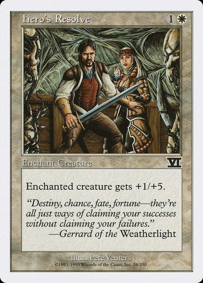 Hero's Resolve [Classic Sixth Edition] Magic: The Gathering