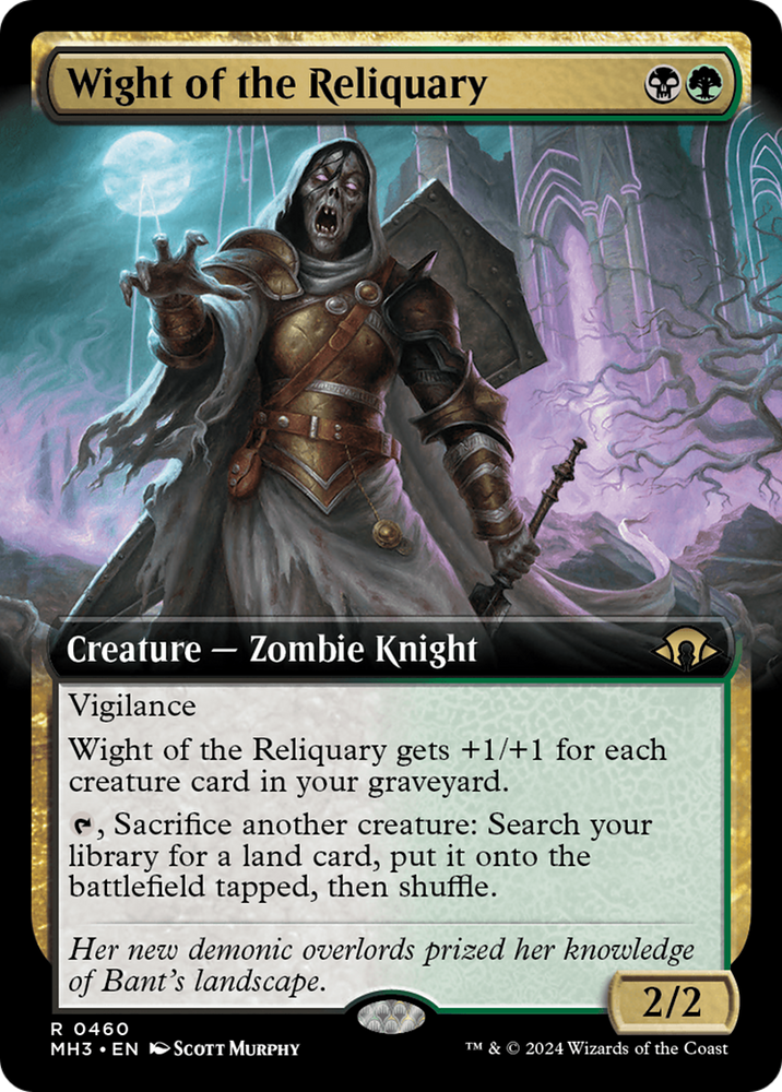 Wight of the Reliquary (Extended Art) [Modern Horizons 3] Magic: The Gathering