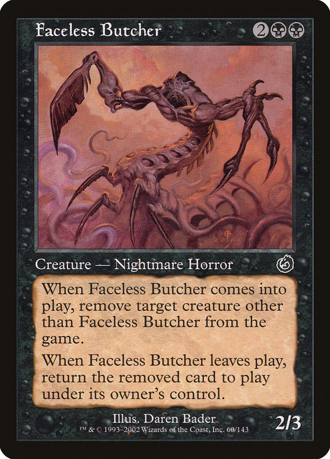 Faceless Butcher [Torment] Magic: The Gathering
